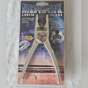 Lighted Fishing Pliers Nighthawk By Streamworks Saltwater Safe Cuts Braided Line